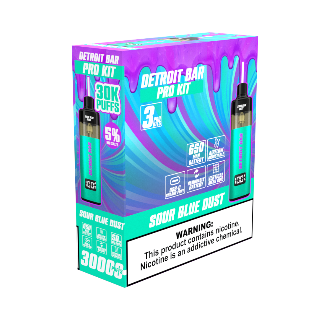 Sour Blue Dust - Detroit Bar Pro Kit 30K Puffs