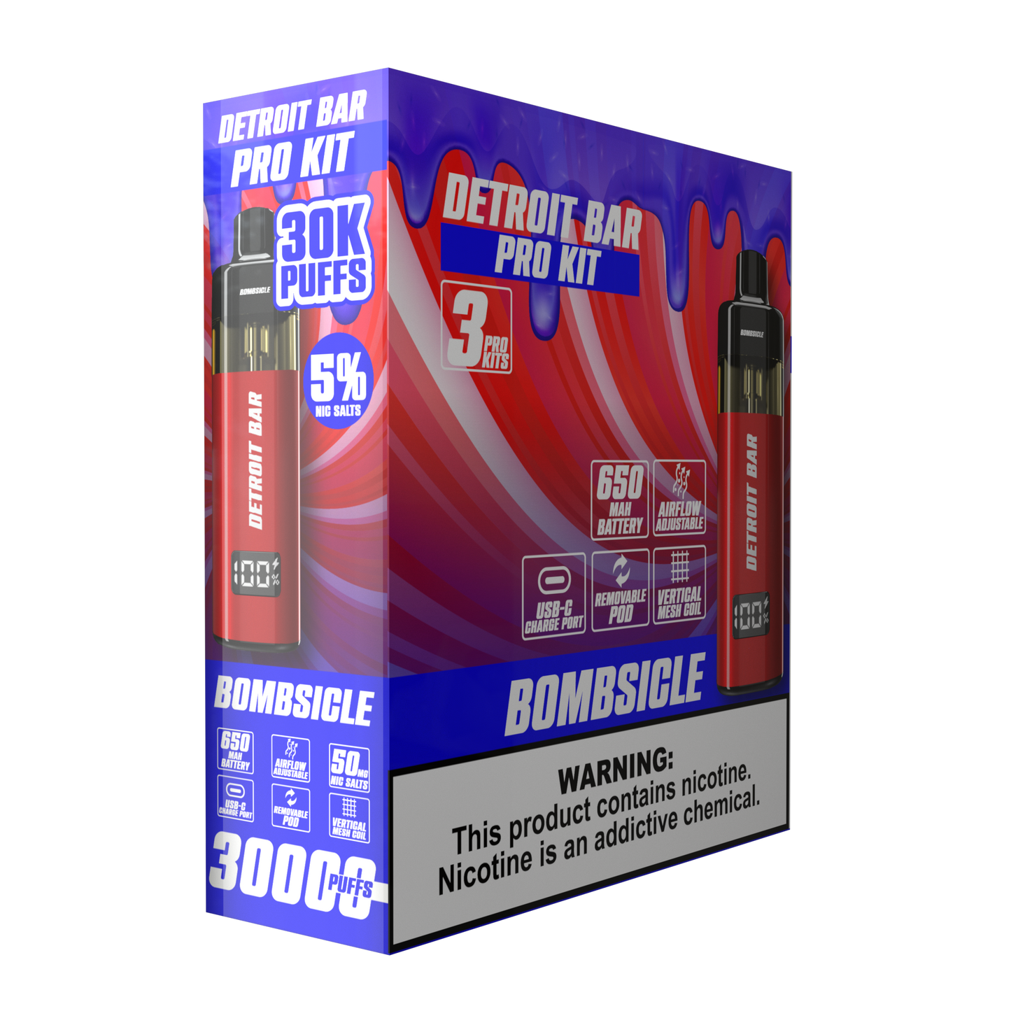 Bombsicle - Detroit Bar Pro Kit 30K PuffsS