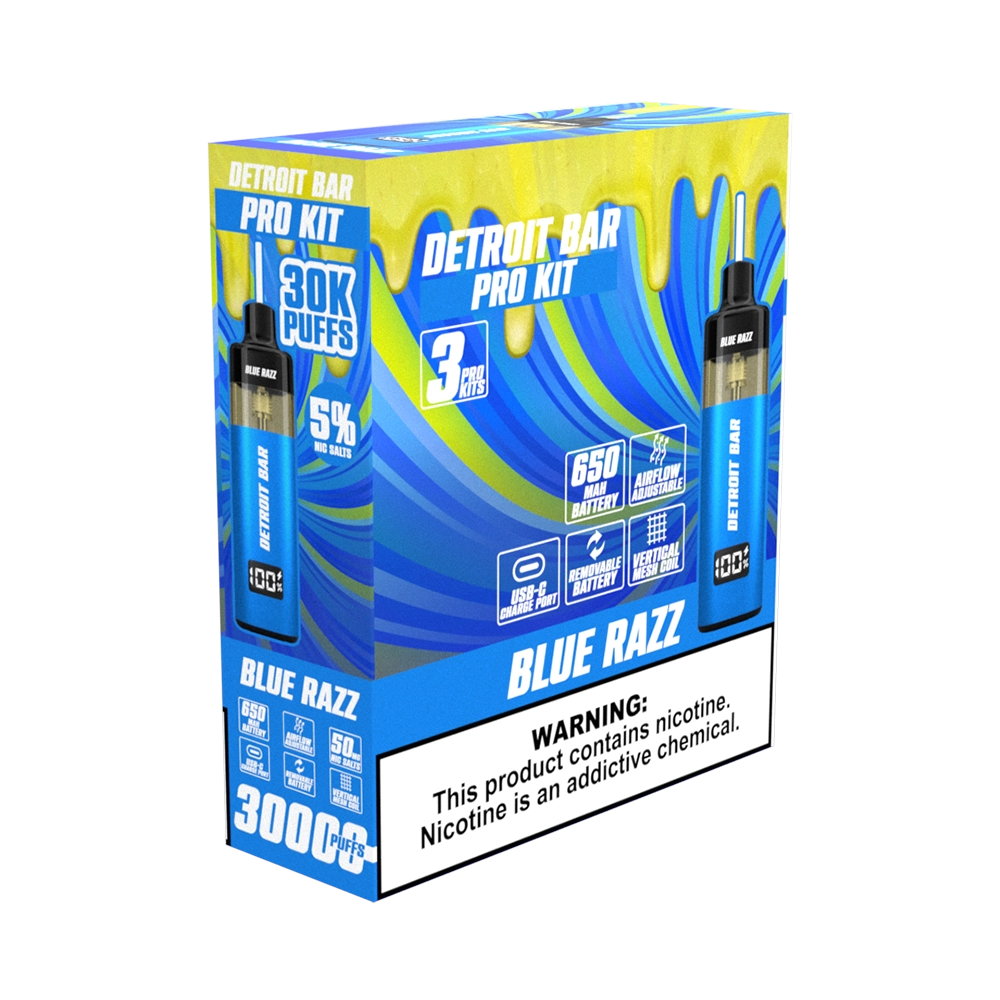 Blue Razz - Detroit Bar Pro Kit 30K Puffs