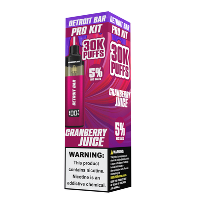 Cranberry Juice - Detroit Bar Pro Kit 30K Puffs