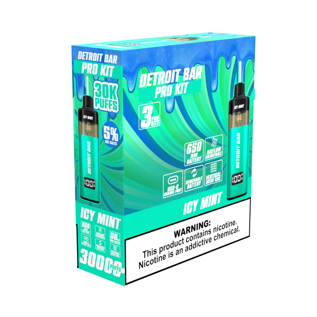 Icy Mint - Detroit Bar Pro Kit 30K Puffs