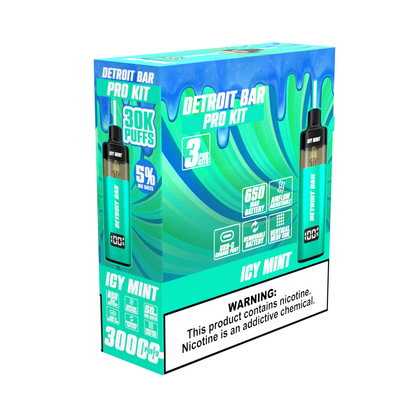Icy Mint - Detroit Bar Pro Kit 30K Puffs