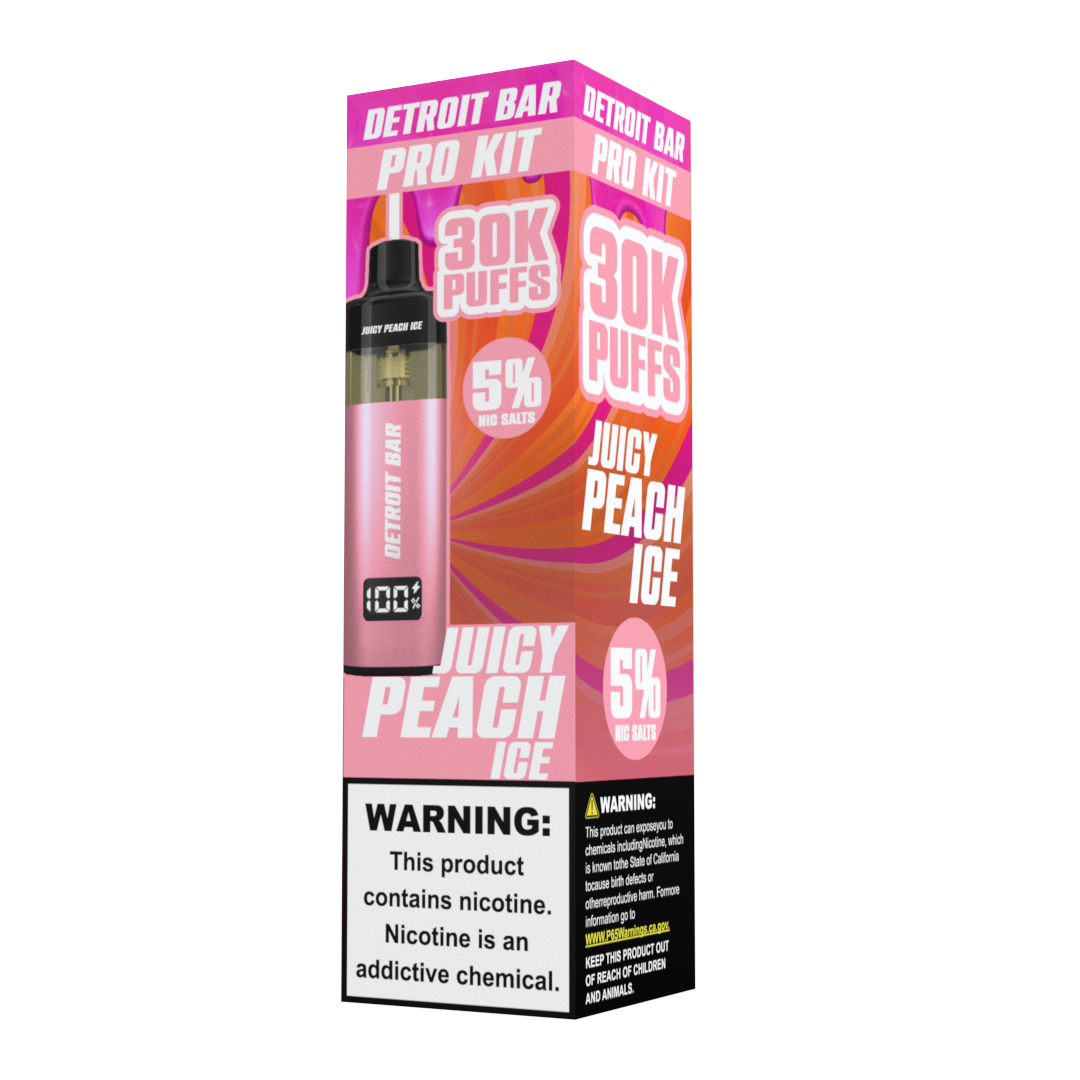 Juicy Peach Ice - Detroit Bar Pro Kit 30K Puffs
