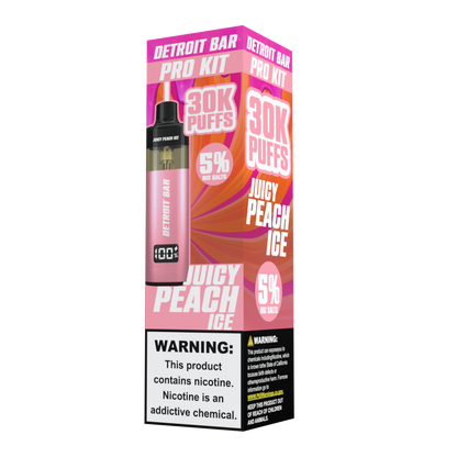 Juicy Peach Ice - Detroit Bar Pro Kit 30K Puffs