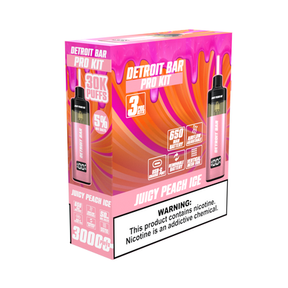 Juicy Peach Ice - Detroit Bar Pro Kit 30K Puffs
