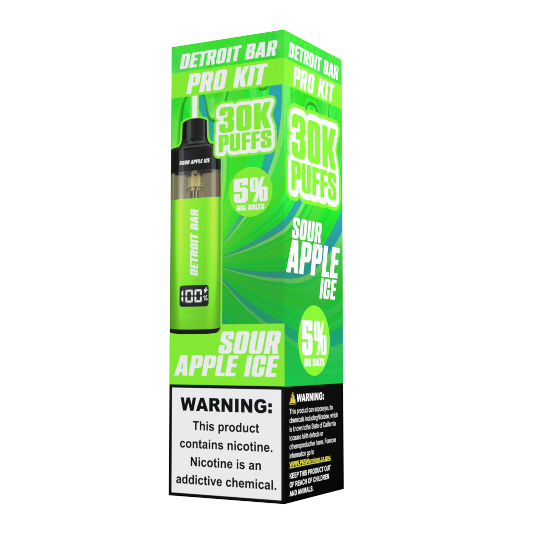 Sour Apple Ice - Detroit Bar Pro Kit 30K Puffs