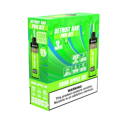 Sour Apple Ice - Detroit Bar Pro Kit 30K Puffs