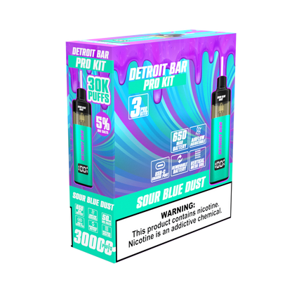 Sour Blue Dust - Detroit Bar Pro Kit 30K Puffs