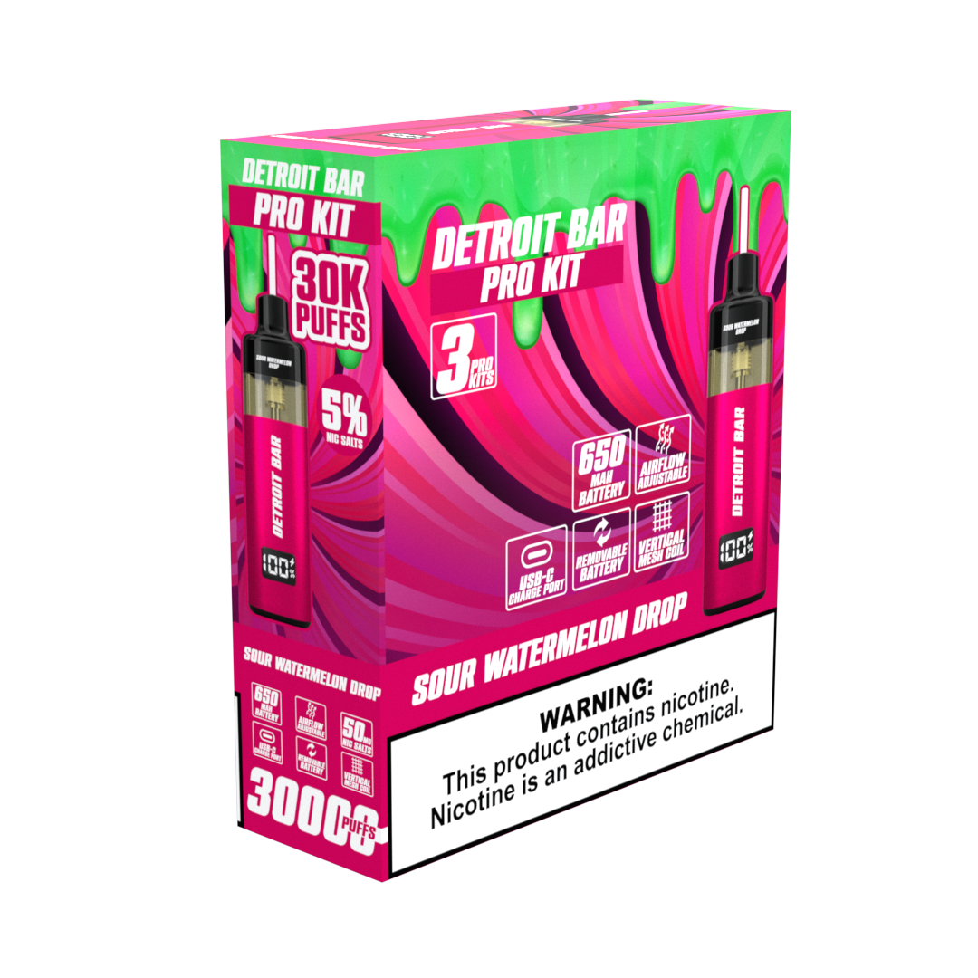 Sour Watermelon Drop - Detroit Bar Pro Kit 30K Puffs
