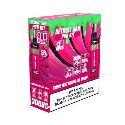 Sour Watermelon Drop - Detroit Bar Pro Kit 30K Puffs