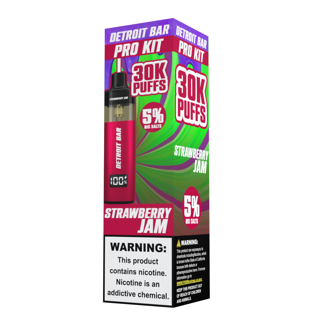 Strawberry Jam - Detroit Bar Pro Kit 30K Puffs