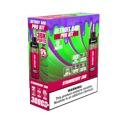 Strawberry Jam - Detroit Bar Pro Kit 30K Puffs
