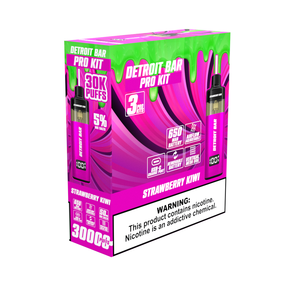 Strawberry Kiwi - Detroit Bar Pro Kit 30K Puffs