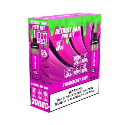 Strawberry Kiwi - Detroit Bar Pro Kit 30K Puffs