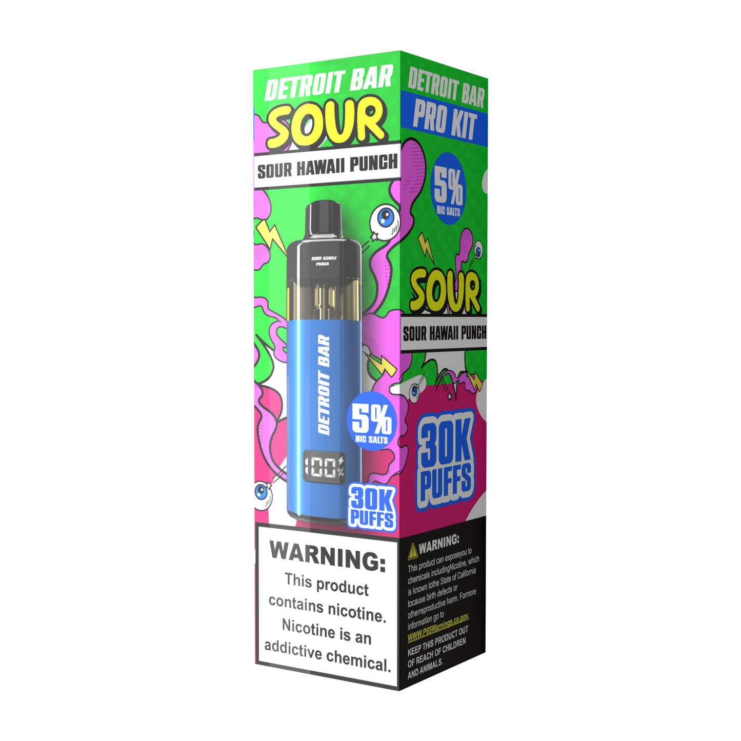 Sour Hawaii Punch - Detroit Bar Pro Kit 30K Puffs
