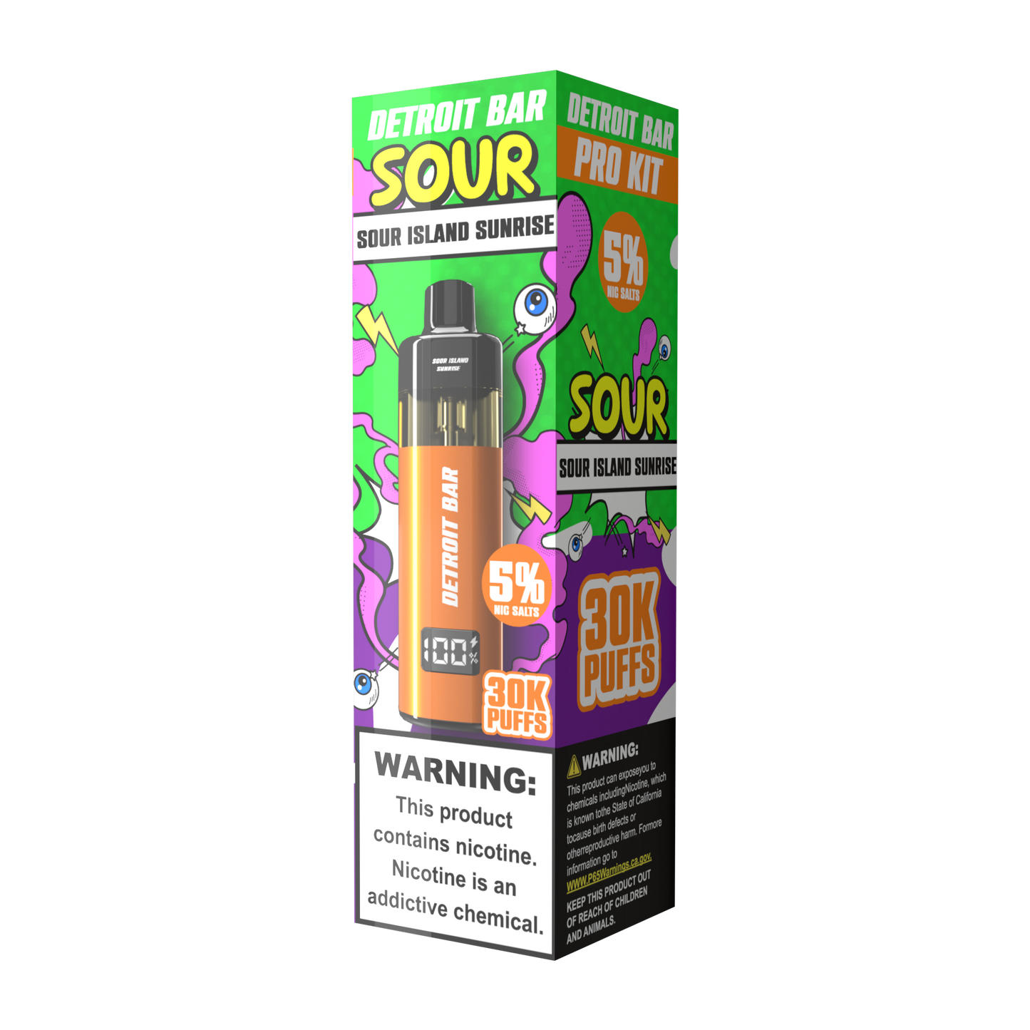 Sour Island Sunrise - Detroit Bar Pro Kit 30K Puffs