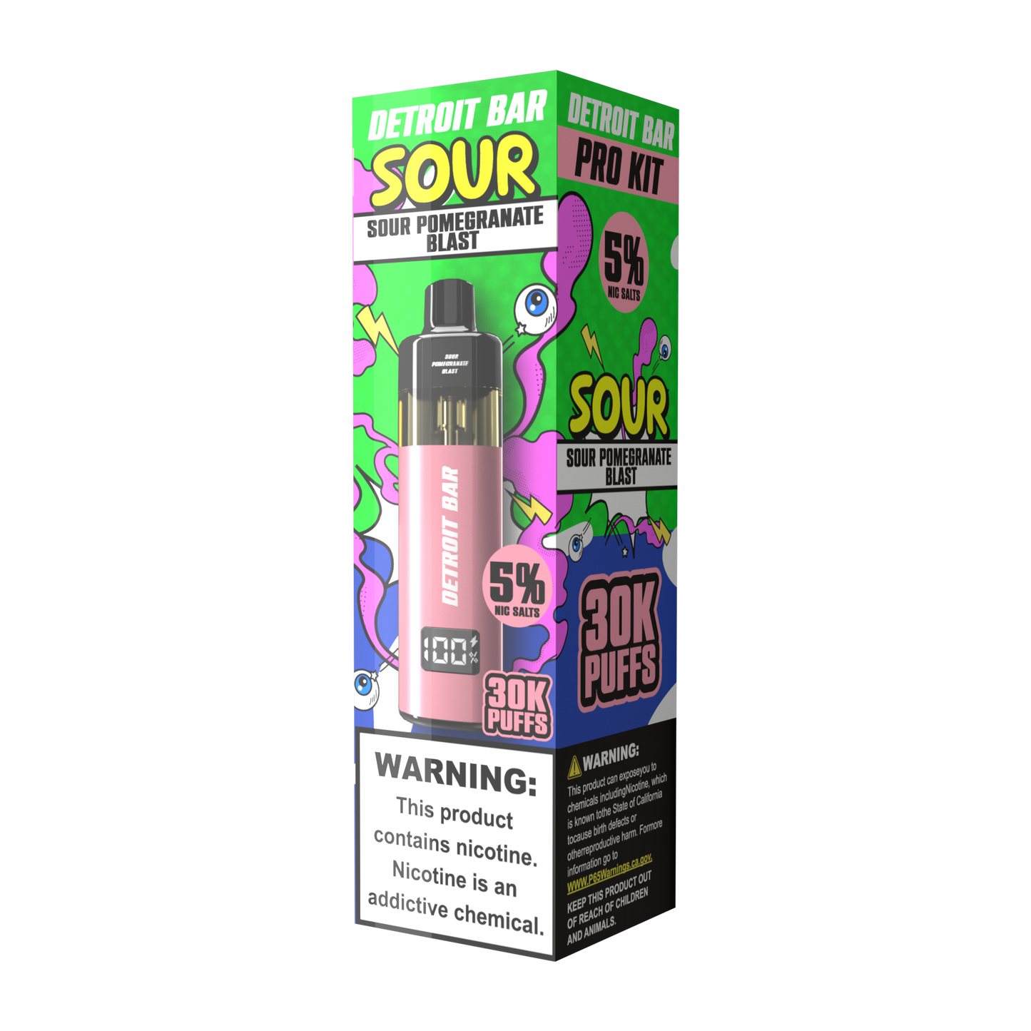 Sour Pomegranate Blast - Detroit Bar Pro Kit 30K Puffs
