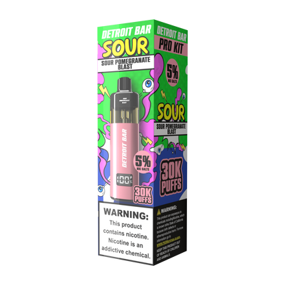 Sour Pomegranate Blast - Detroit Bar Pro Kit 30K Puffs