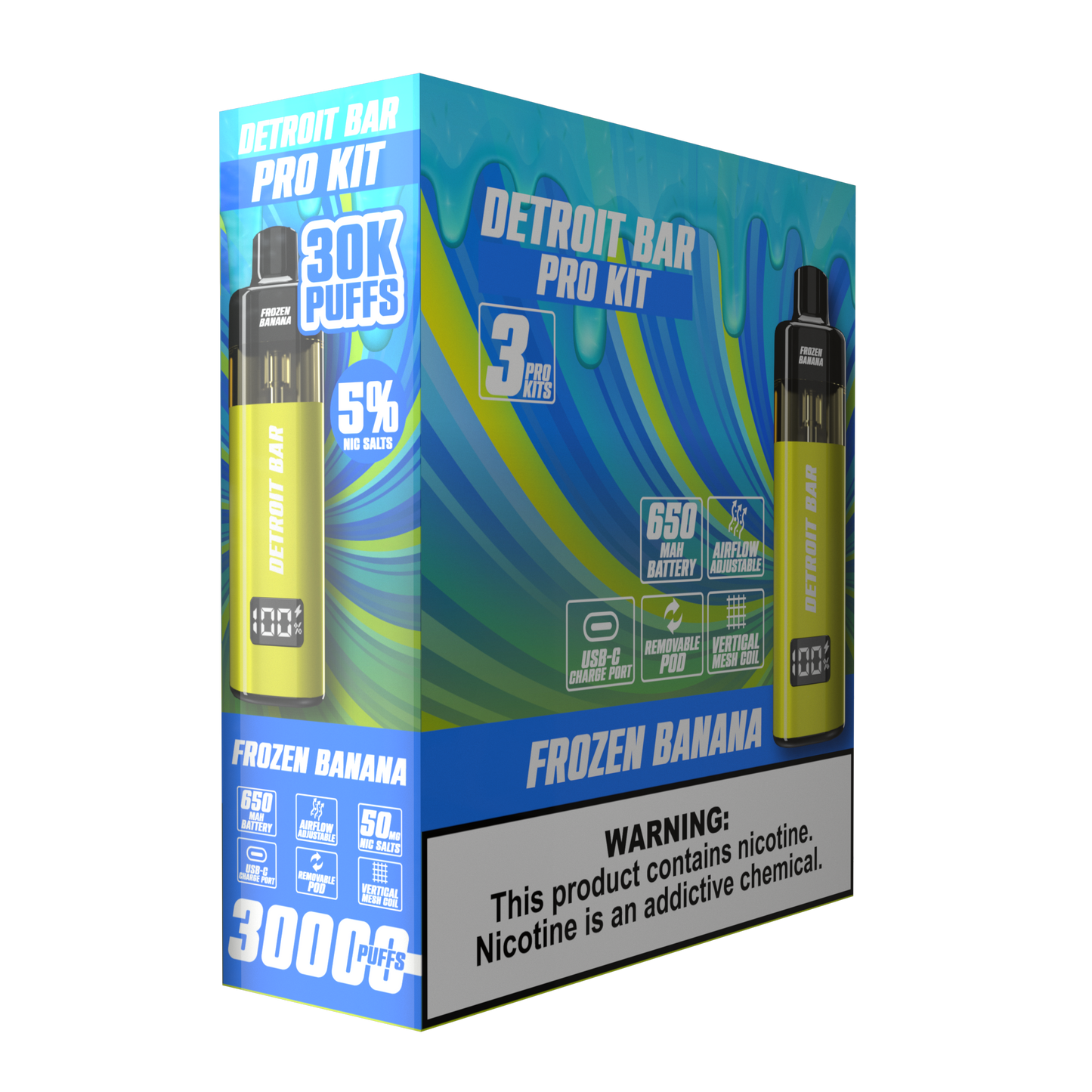 Frozen Banana - Detroit Bar Pro Kit 30K Puffs
