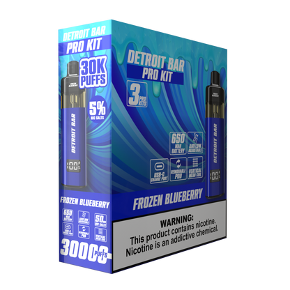 Frozen Blueberry - Detroit Bar Pro Kit 30K Puffs