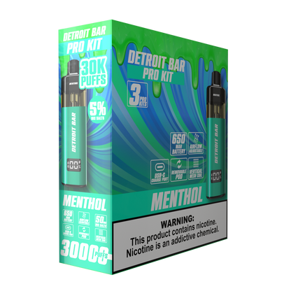 Menthol - Detroit Bar Pro Kit 30K Puffs
