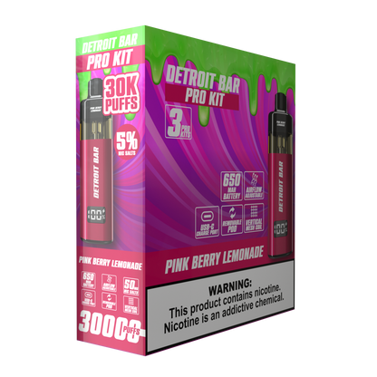 Pink Berry Lemonade - Detroit Bar Pro Kit 30K Puffs