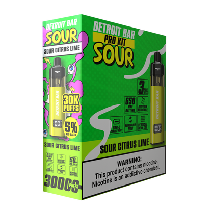 Sour Citrus Lime - Detroit Bar Pro Kit 30K Puffs
