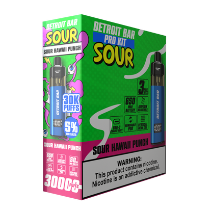 Sour Hawaii Punch - Detroit Bar Pro Kit 30K Puffs