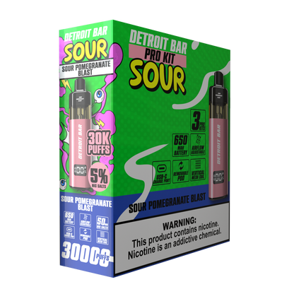 Sour Pomegranate Blast - Detroit Bar Pro Kit 30K Puffs