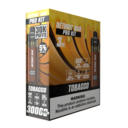Tobacco - Detroit Bar Pro Kit 30K Puffs