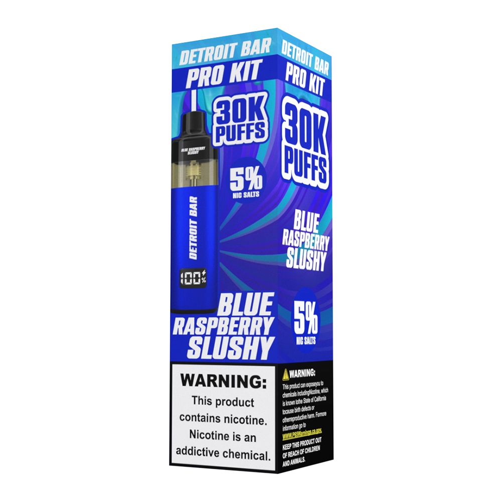 Blue Raspberry Slushy - Detroit Bar Pro Kit 30K Puffs