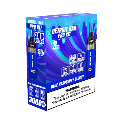 Blue Raspberry Slushy - Detroit Bar Pro Kit 30K Puffs