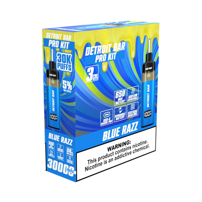 Blue Razz - Detroit Bar Pro Kit 30K Puffs